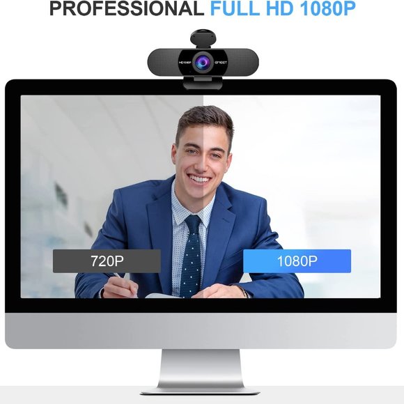 EMEET 1080P Webcam with Microphone, C960 Web Camera, Mics Streaming Webcam wit - Picture 9 of 14